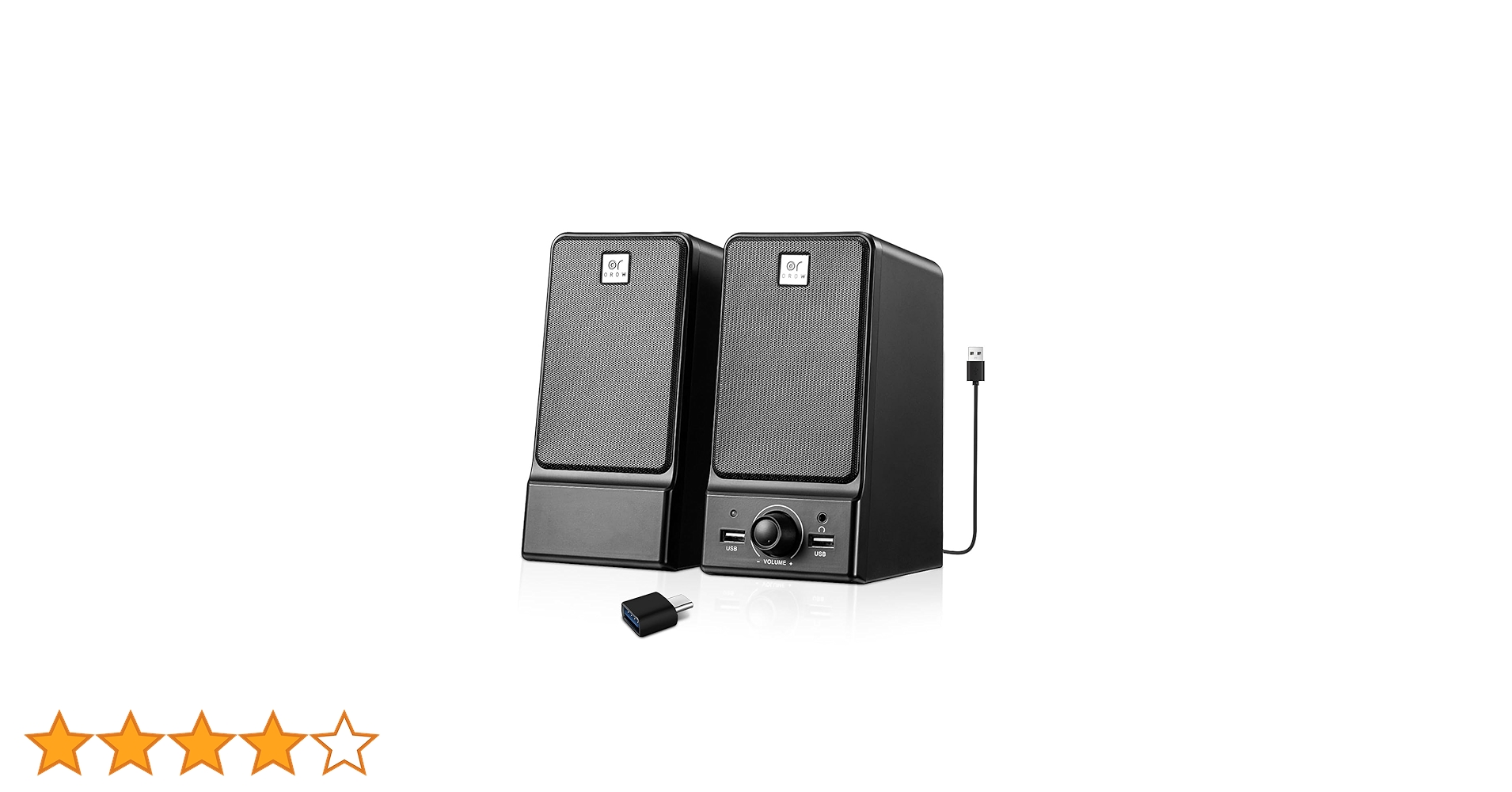 USBスピーカー 16W出力 パソコン/モニター用(S203) PCスピーカー Amazon.co.jp: OROW PCスピーカー 16W出力 USBスピーカー ラップ